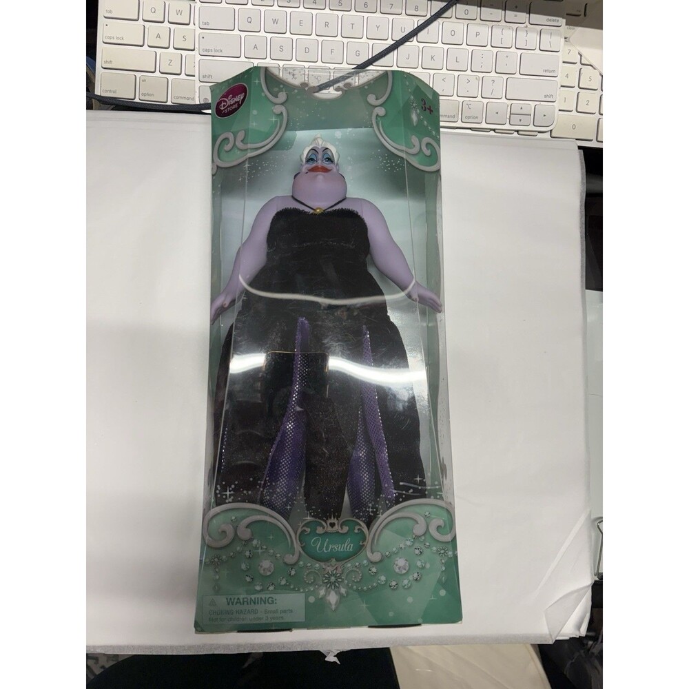Disney Little Mermaid Ursula 12" Doll Plush & Vinyl Figure Simba Set